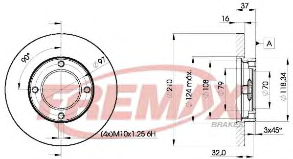 BD-8702 FREMAX Brake System Brake Disc