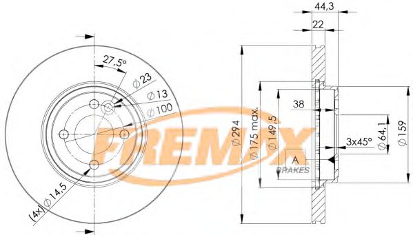 BD-2892 FREMAX Тормозная система Тормозной диск