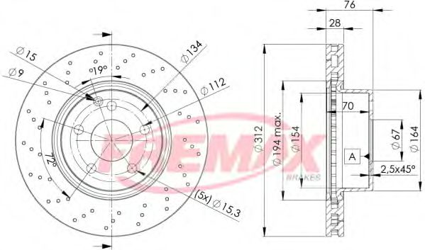 BD-3054 FREMAX Тормозная система Тормозной диск