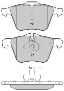FBP-1811 FREMAX Brake System Brake Pad Set, disc brake