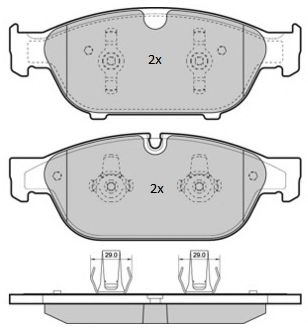 FBP-1852 FREMAX Brake Pad Set, disc brake