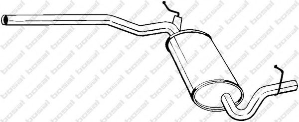 282-375 BOSAL Exhaust System Middle Silencer