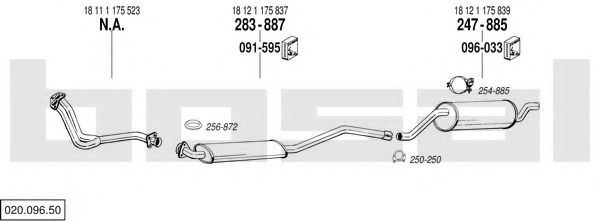 020.096.50 BOSAL Exhaust System
