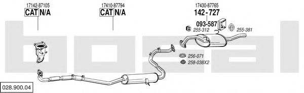 028.900.04 BOSAL Exhaust System