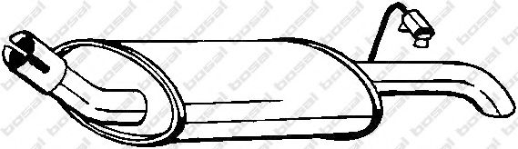 154-799 BOSAL Exhaust System End Silencer