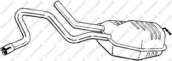278-965 BOSAL Exhaust System End Silencer