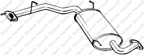 169-213 BOSAL Exhaust System Middle Silencer