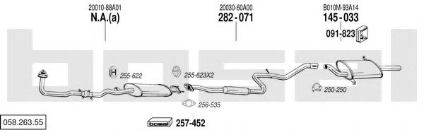 058.263.55 BOSAL Exhaust System