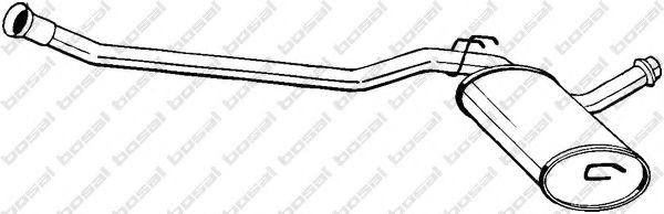 284-069 BOSAL Exhaust System Middle Silencer