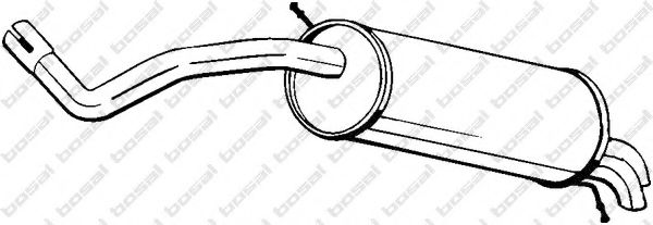 278-273 BOSAL Exhaust System End Silencer