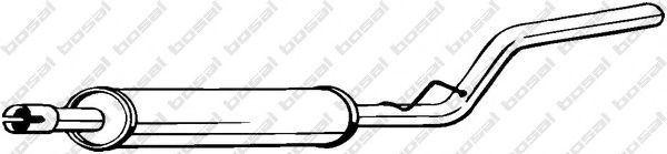 279-313 BOSAL Exhaust System Middle Silencer