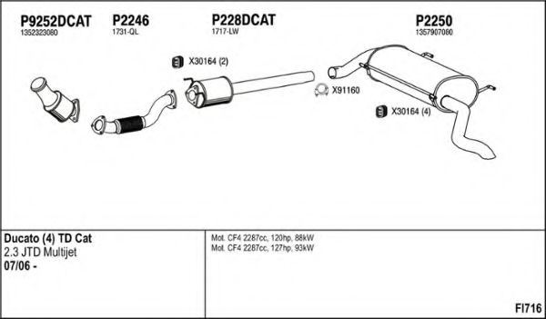 FI716 FENNO Exhaust System Exhaust System