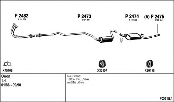 FO015.1 FENNO Exhaust System Exhaust System