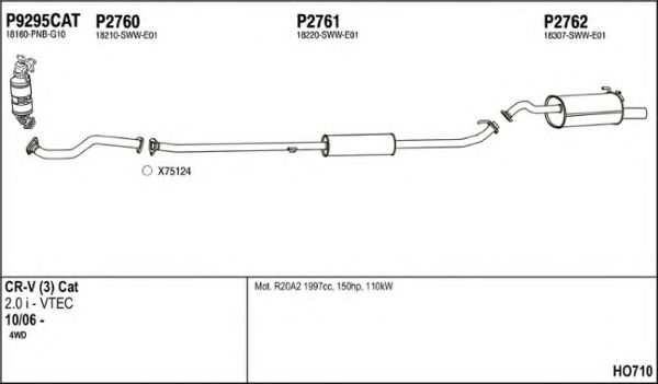 HO710 FENNO Exhaust System Exhaust System