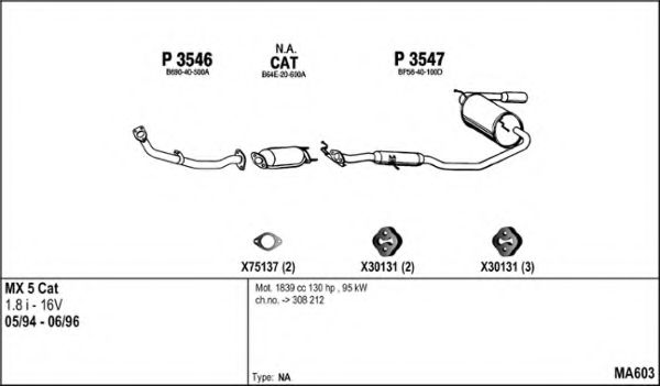 MA603 FENNO Steering Tie Rod Axle Joint