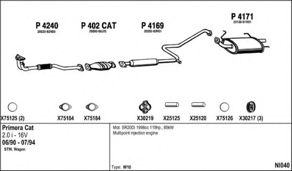 NI040 FENNO Exhaust System Exhaust System