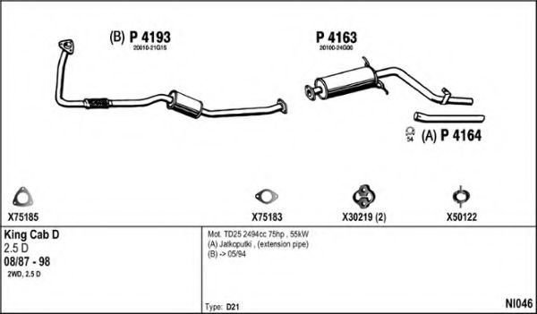 NI046 FENNO Exhaust System Exhaust System