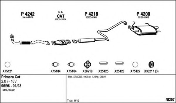 NI207 FENNO Exhaust System Exhaust System