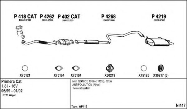 NI417 FENNO Exhaust System Exhaust System