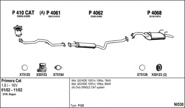 NI530 FENNO Exhaust System Exhaust System