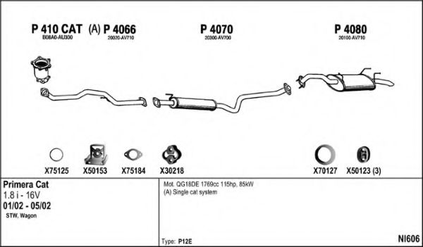 NI606 FENNO Exhaust System Exhaust System