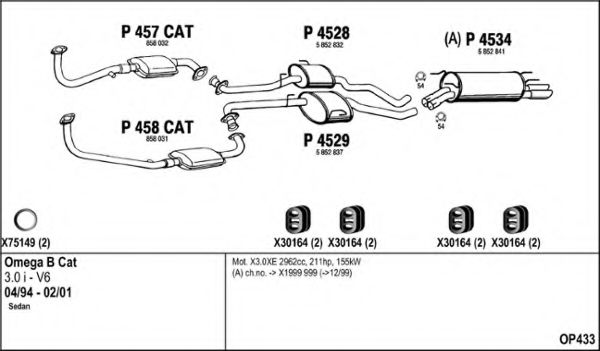 OP433 FENNO Exhaust System Exhaust System