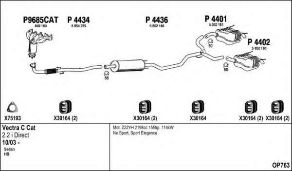 OP763 FENNO Exhaust System Exhaust System