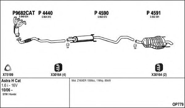 OP779 FENNO Exhaust System Exhaust System