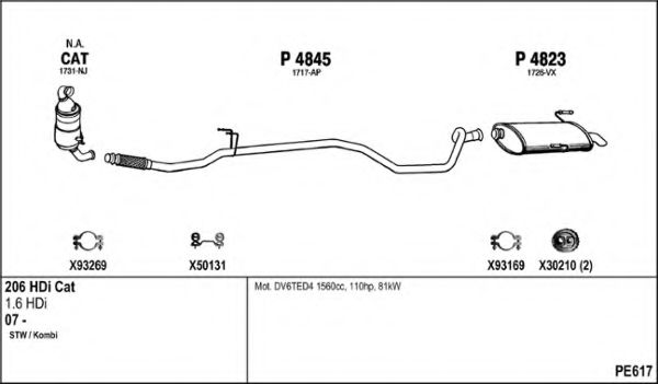 PE617 FENNO Exhaust System Exhaust System