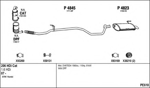 PE618 FENNO Exhaust System Exhaust System