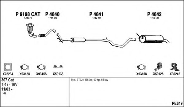 PE619 FENNO Exhaust System Exhaust System