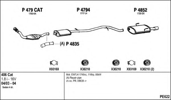 PE622 FENNO Exhaust System Exhaust System