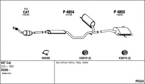 PE624 FENNO Exhaust System