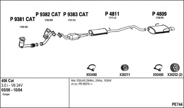 PE744 FENNO Exhaust System Exhaust System