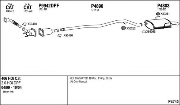 PE745 FENNO Exhaust System Exhaust System