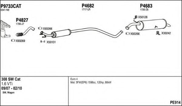 PE914 FENNO Exhaust System Exhaust System