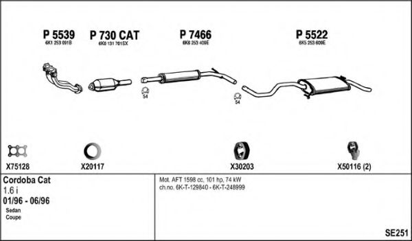 SE251 FENNO Exhaust System Exhaust System