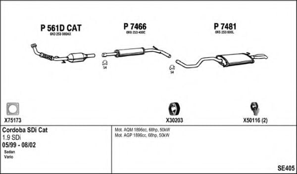 SE405 FENNO Exhaust System Exhaust System