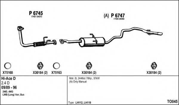 TO045 FENNO Exhaust System Exhaust System