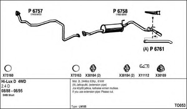 TO053 FENNO Exhaust System Exhaust System