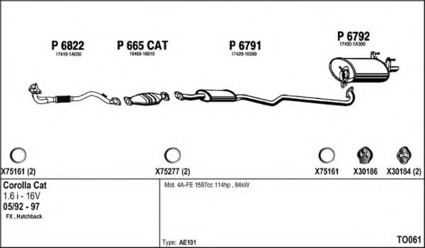TO061 FENNO Exhaust System Exhaust System
