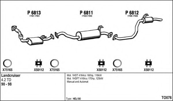 TO076 FENNO Exhaust System Exhaust System