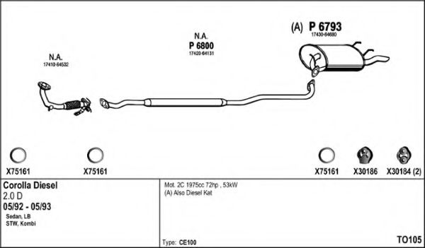 TO105 FENNO Exhaust System