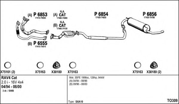TO309 FENNO Exhaust System Exhaust System