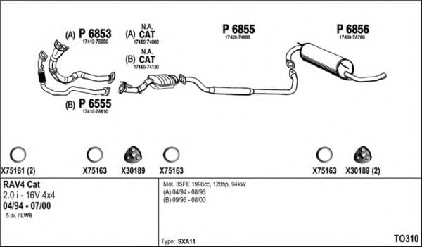TO310 FENNO Exhaust System Exhaust System