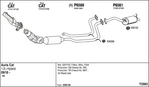 TO903 FENNO Exhaust System Exhaust System