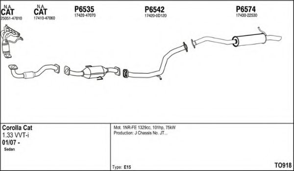 TO918 FENNO Exhaust System Exhaust System