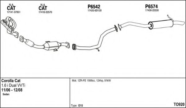 TO920 FENNO Exhaust System Exhaust System