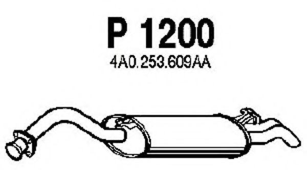 P1200 FENNO Abgasanlage Endschalldämpfer