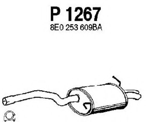 P1267 FENNO Exhaust System End Silencer